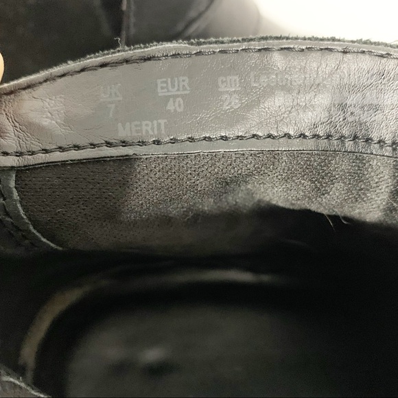 Franco Sarto Merit Leather and Suede Booties Adjustable Strap with Buckle Black - Picture 9 of 9